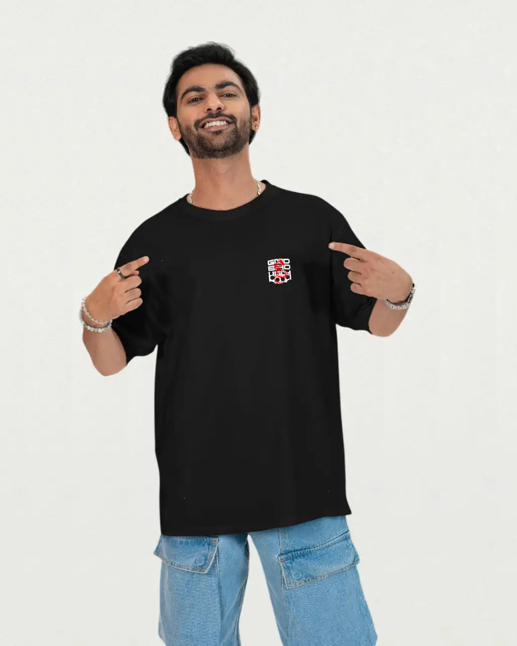 God Bless U MAMEY Oversized T-shirt Black