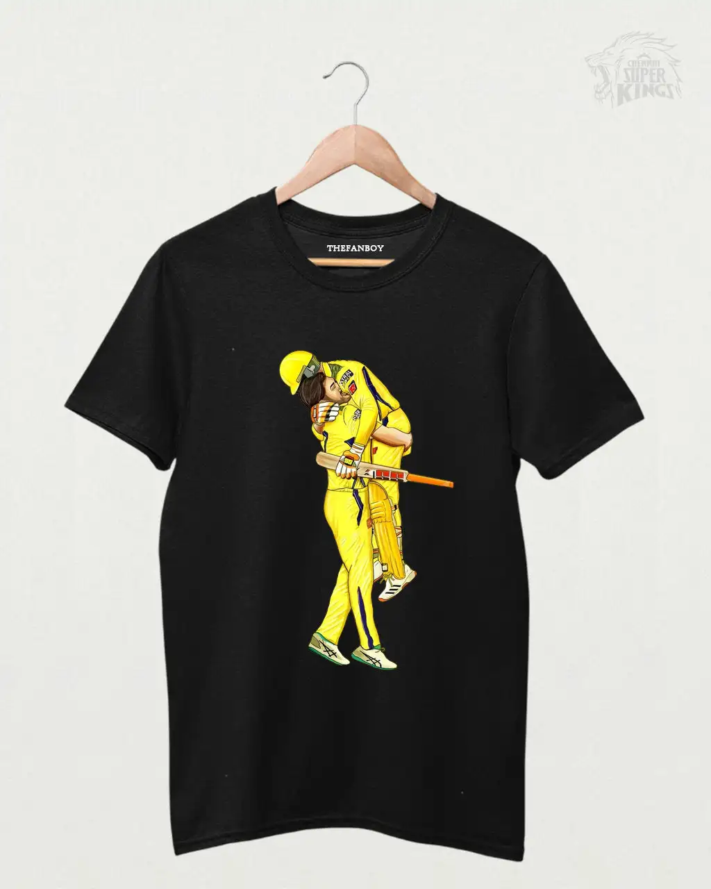 Dhoni lifting Jadeja CSK Winning Moment T-Shirt