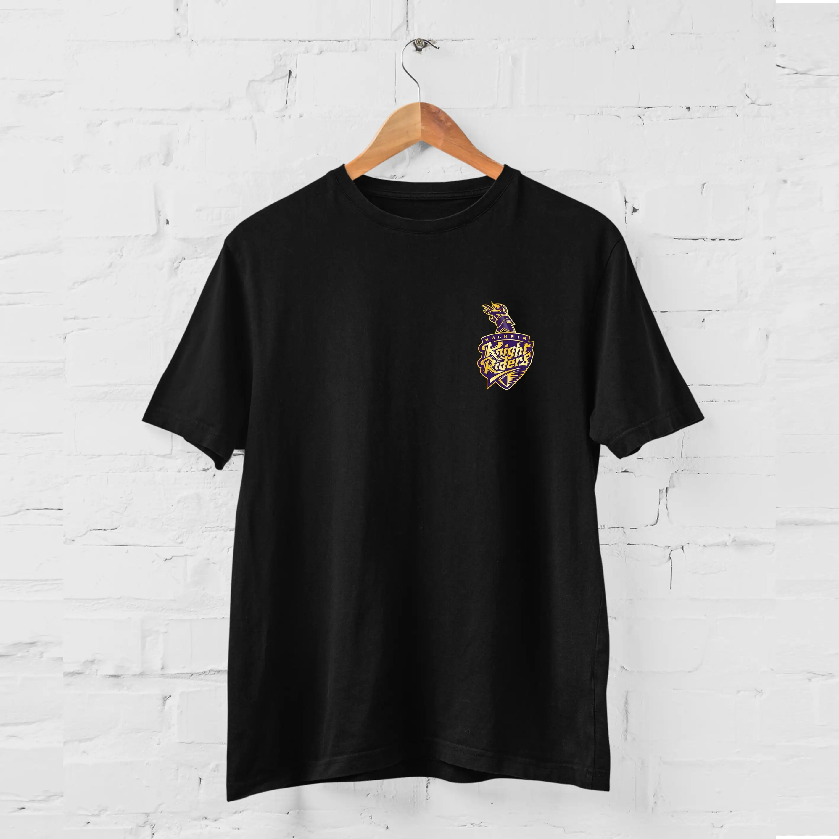 Kolkata knight riders IPL FAN T SHIRT Black