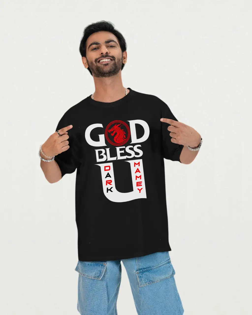 God Bless U (GBU) MAMEY Oversized T-shirt