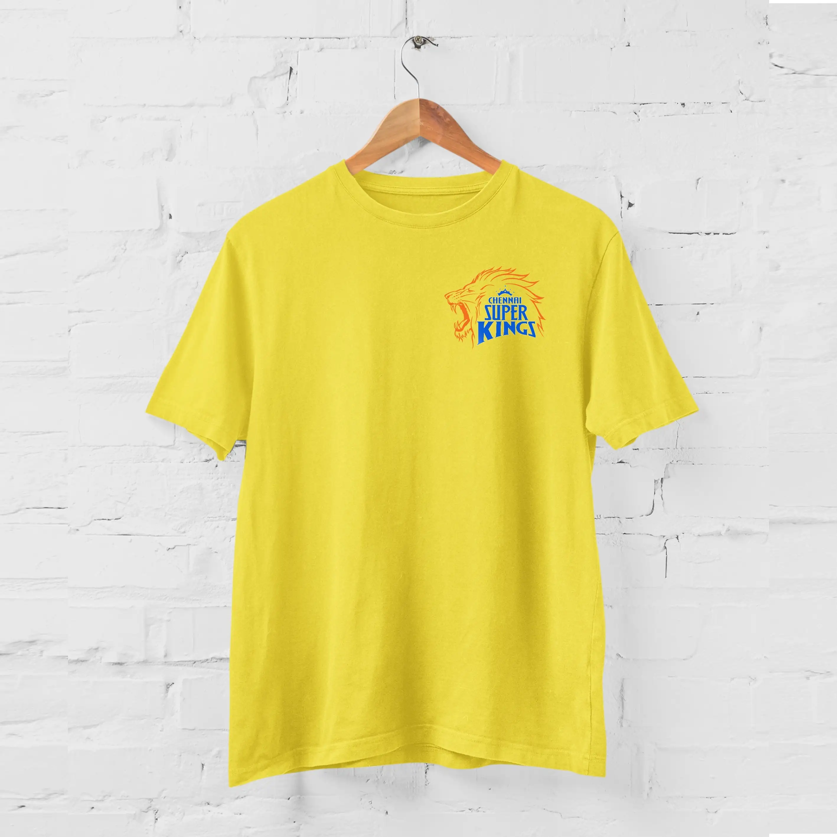 BUY 1 GET 1 For FREE- Chennai Super Kings Logo Printed T-shirt - secondary