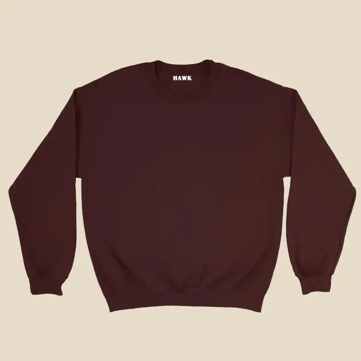 PLAIN UNISEX SWEATSHIRT -MAROON