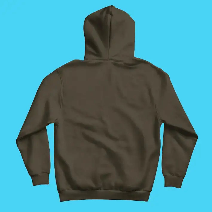 Olive Green Hoodie - Fully Solid with Kangaroo Pocket - secondary