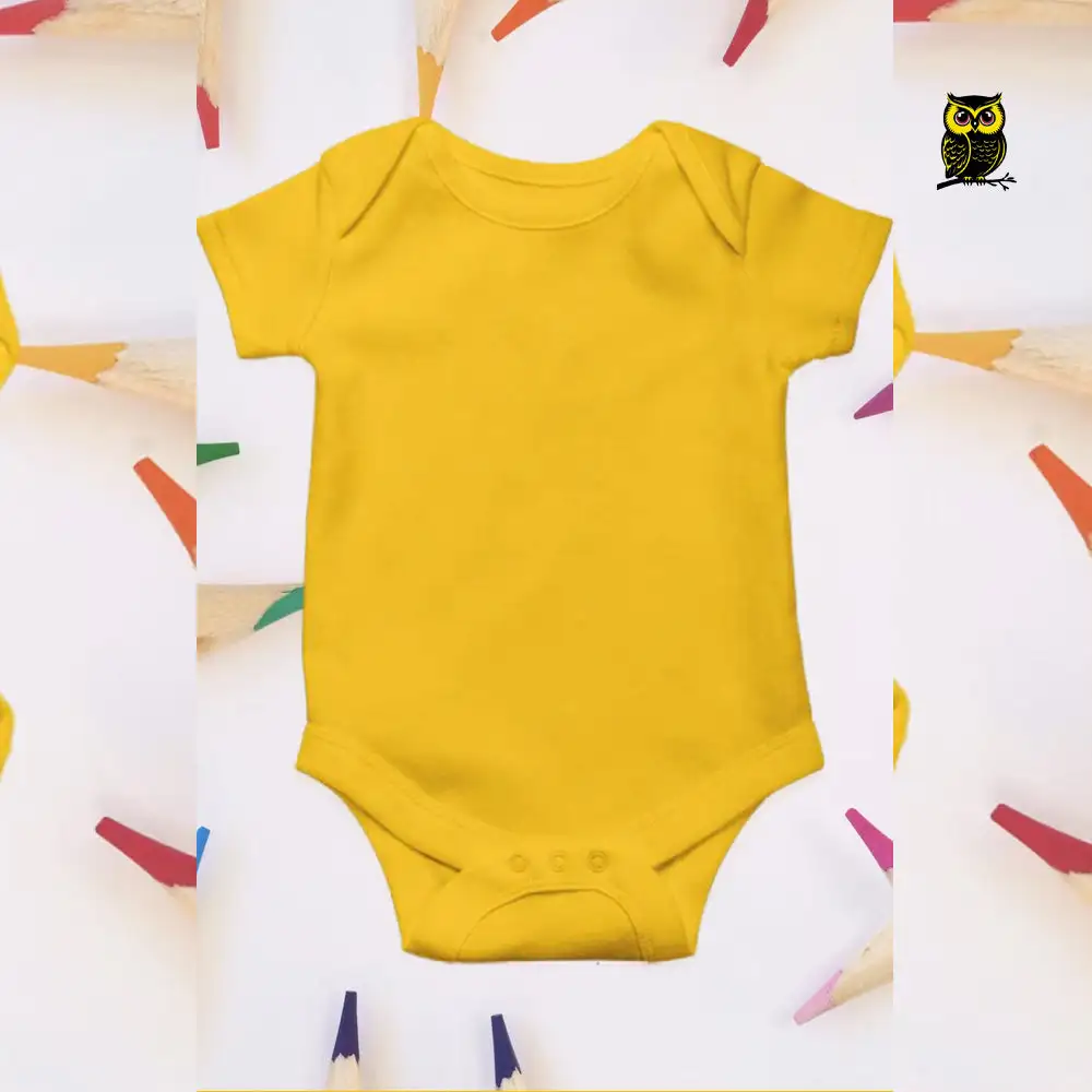BABY ROMPER – SKIN FRIENDLY PURE COTTON-YELLOW