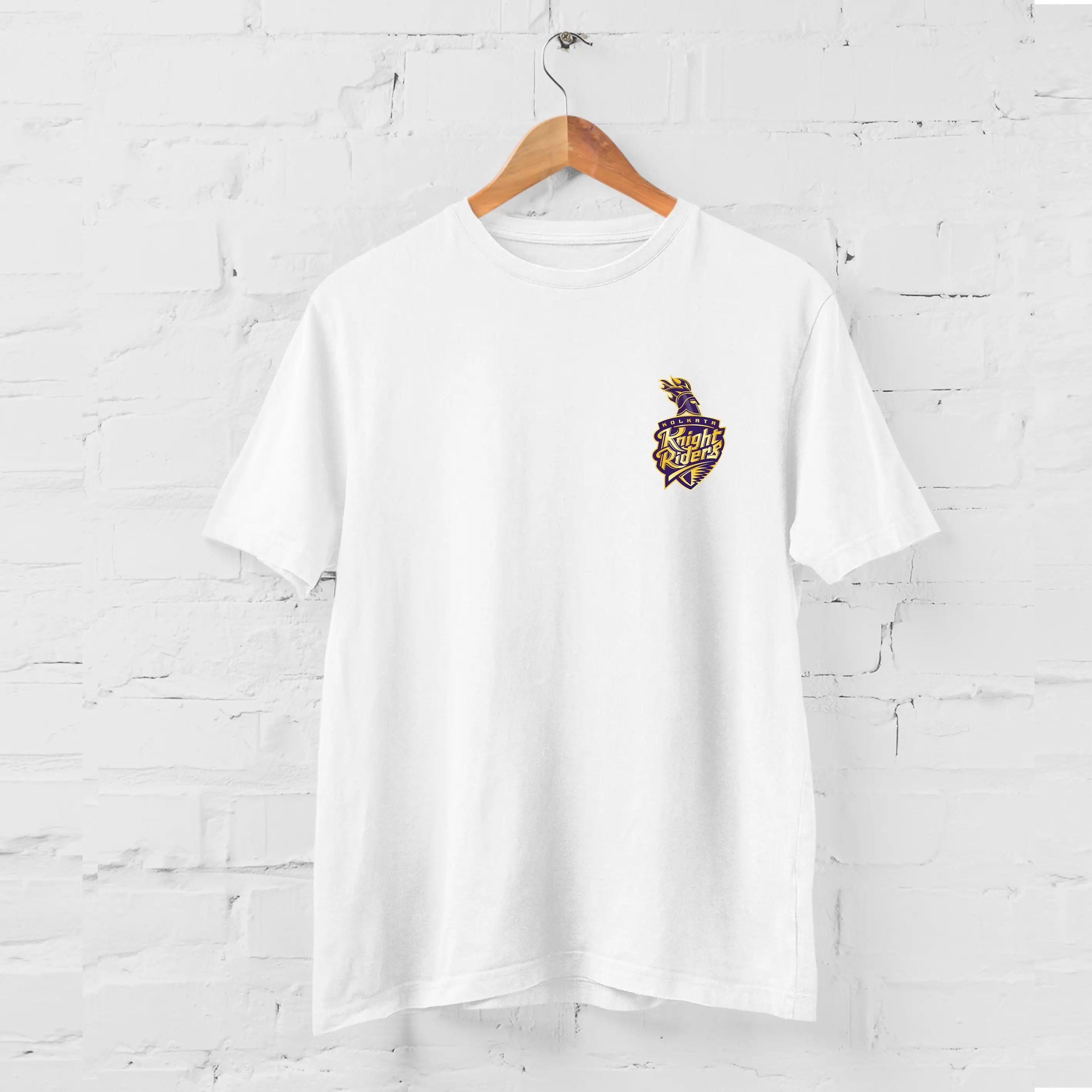 Kolkata knight riders IPL FAN T SHIRT White
