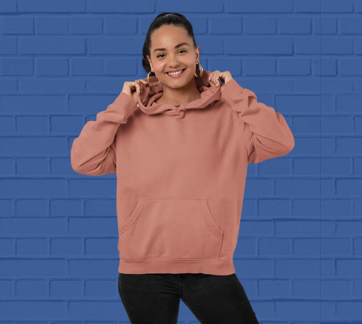 Solid  Coral Hoodie for Women - Premium Quality