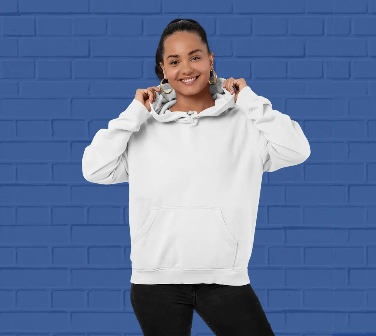 Solid White  Hoodie for Women - Premium Quality