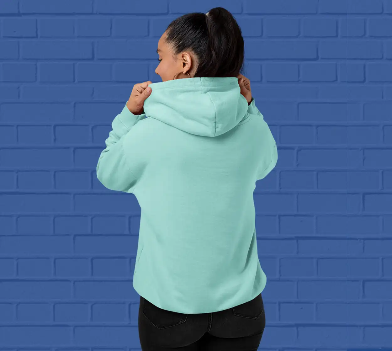 Solid Mint  Hoodie for Women - Premium Quality - secondary