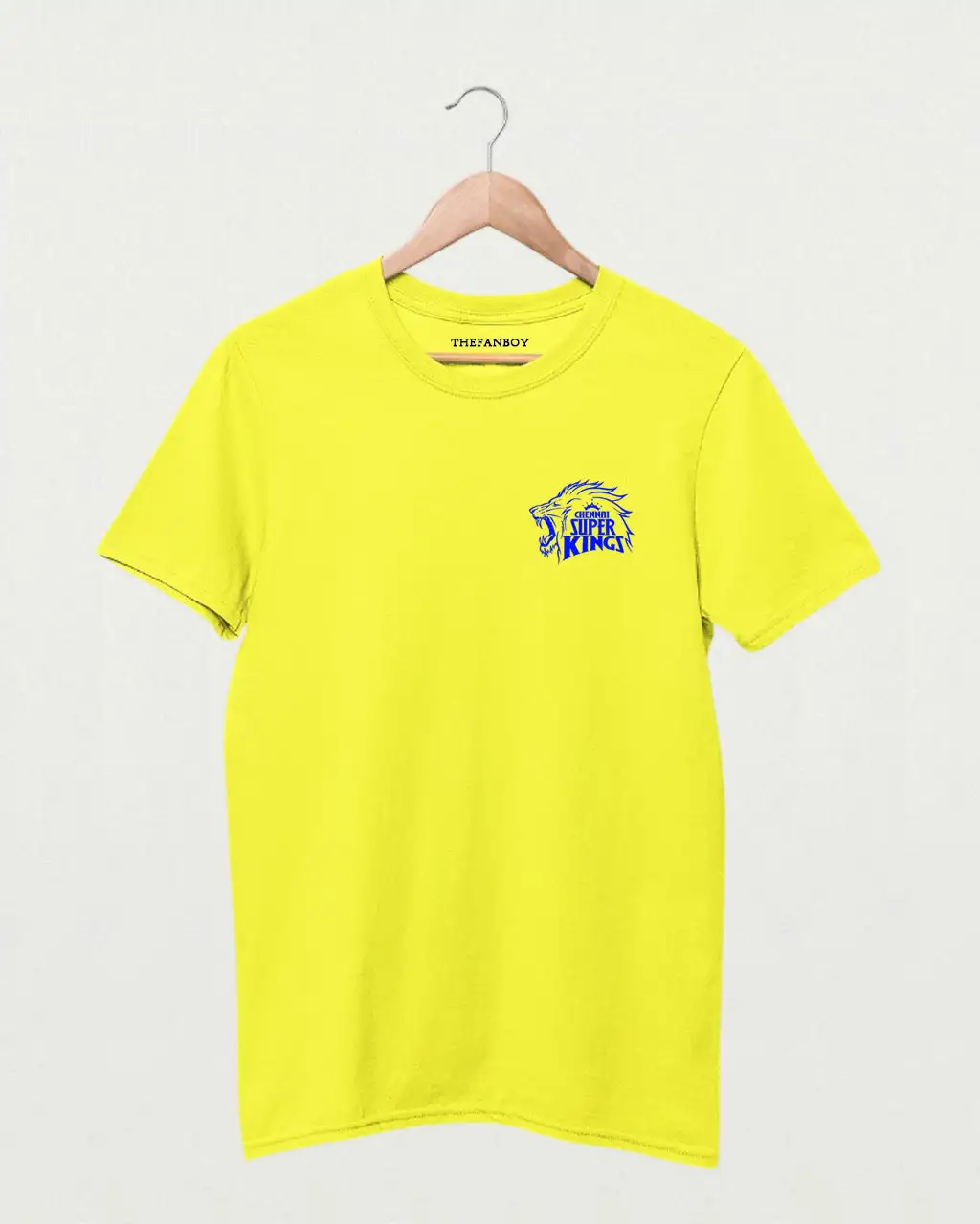 Chennai Super Kings Logo Printed T-shirt- Golden Yellow