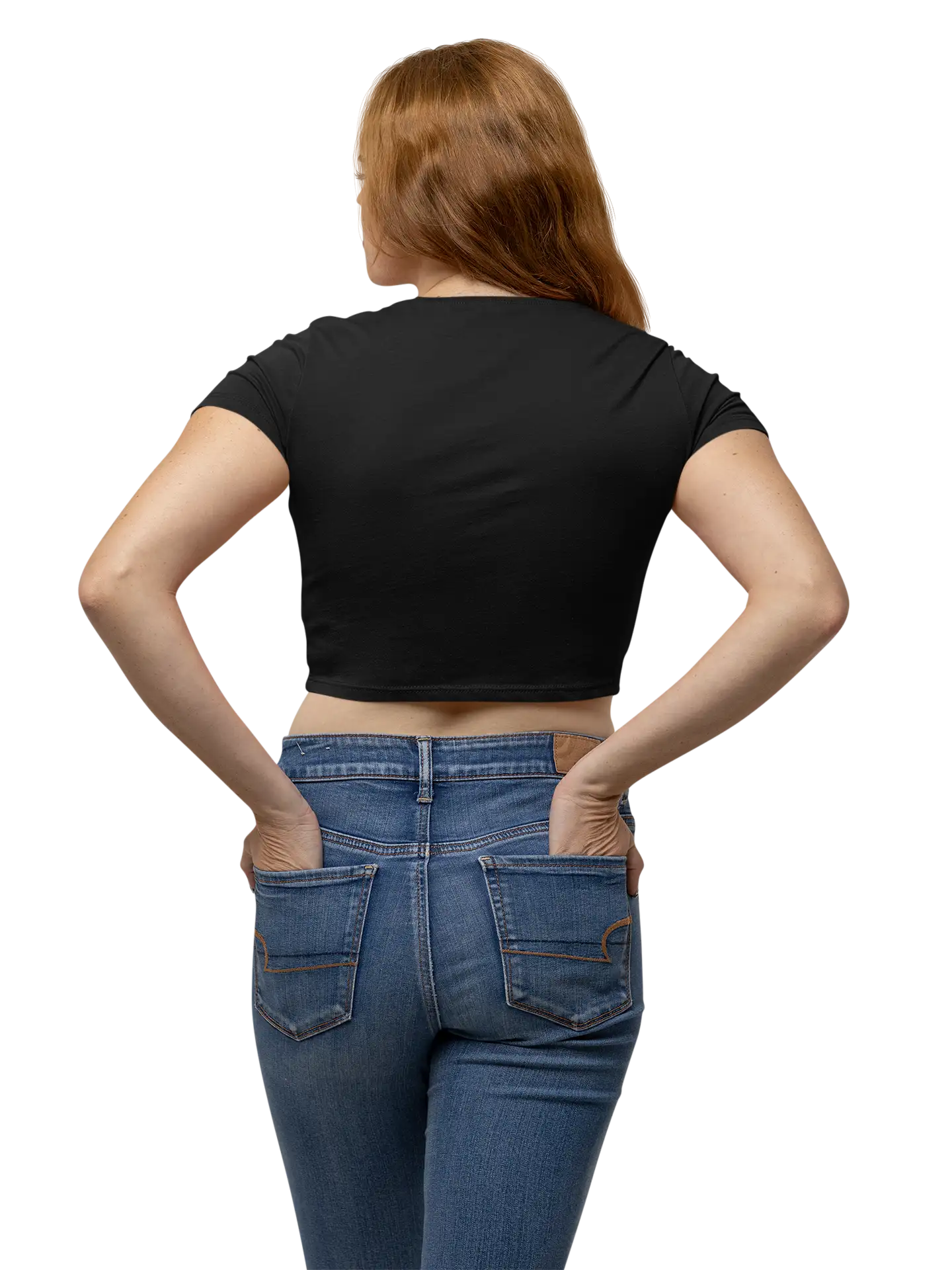 Plain Black  Crop Top - secondary