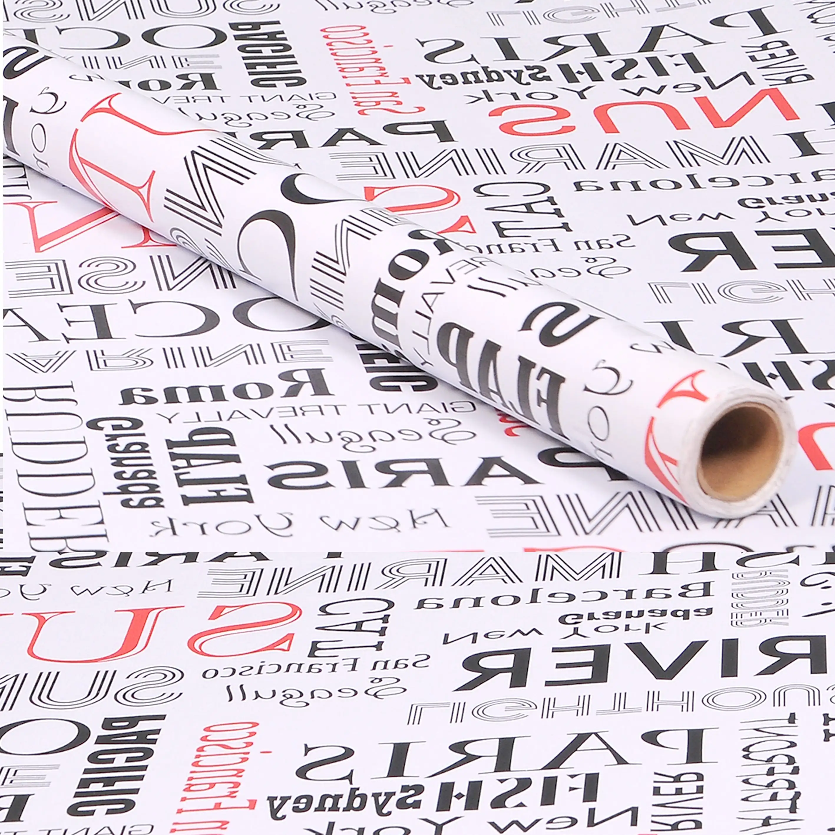 Decorative White Base Multicolor Wallpaper