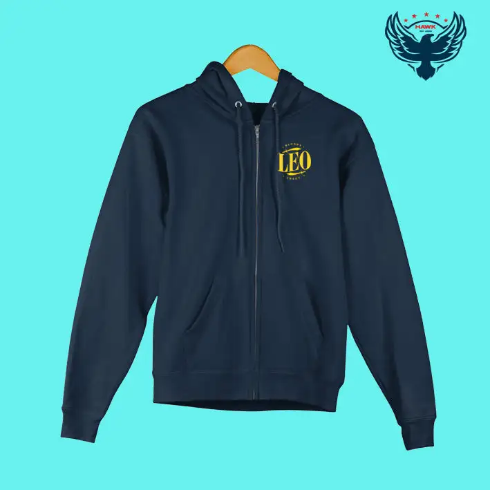 LEO TITLE CARD PRINTED ZIPPER HOODIE - secondary