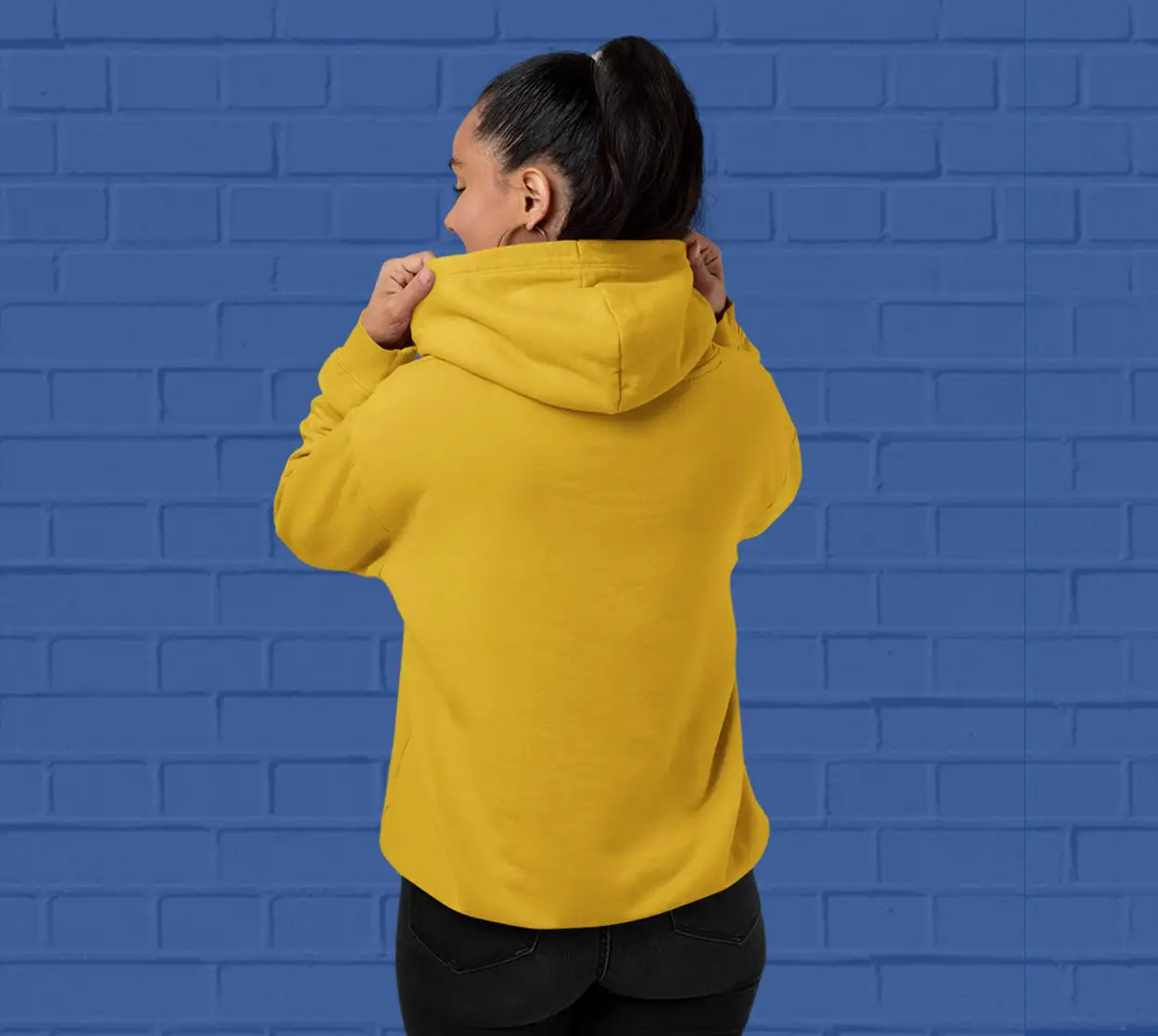 Solid Musturd Yellow   Hoodie for Women - Premium Quality - secondary