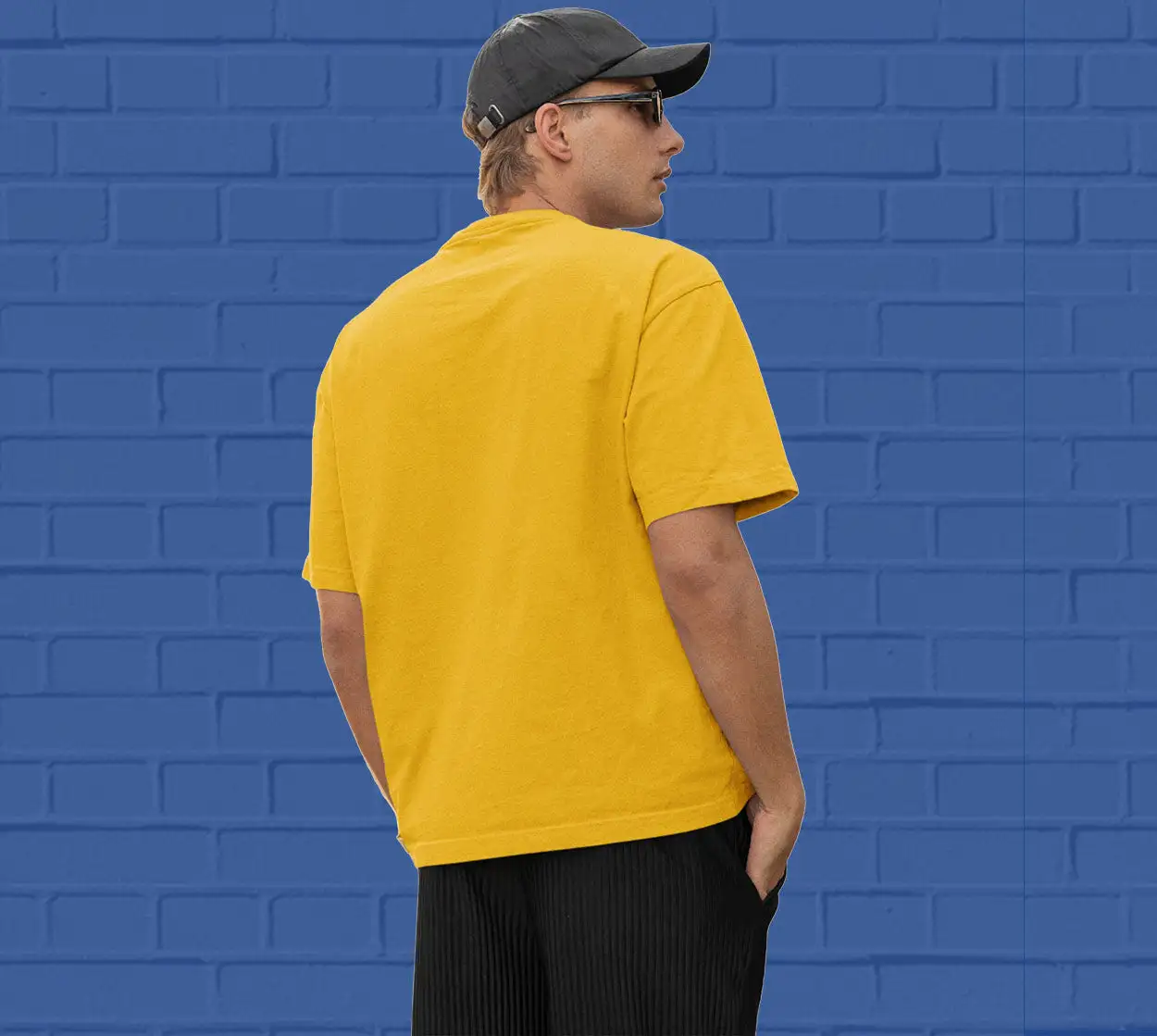 PLAIN OVERSIZED T SHIRTS -  Golden Yellow 240 GSM - secondary