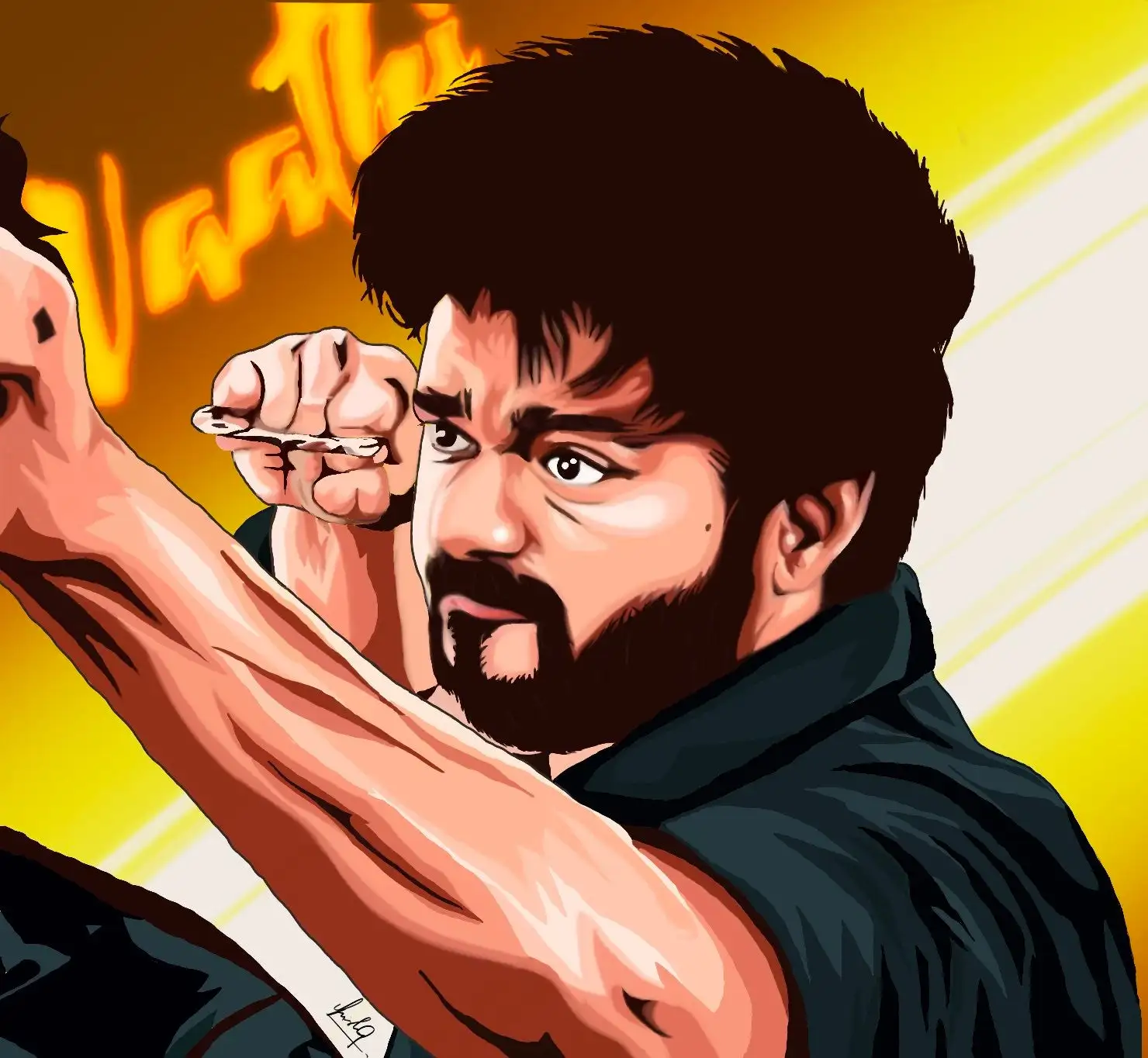 Thalapthy Vijay - Master wall poster - secondary