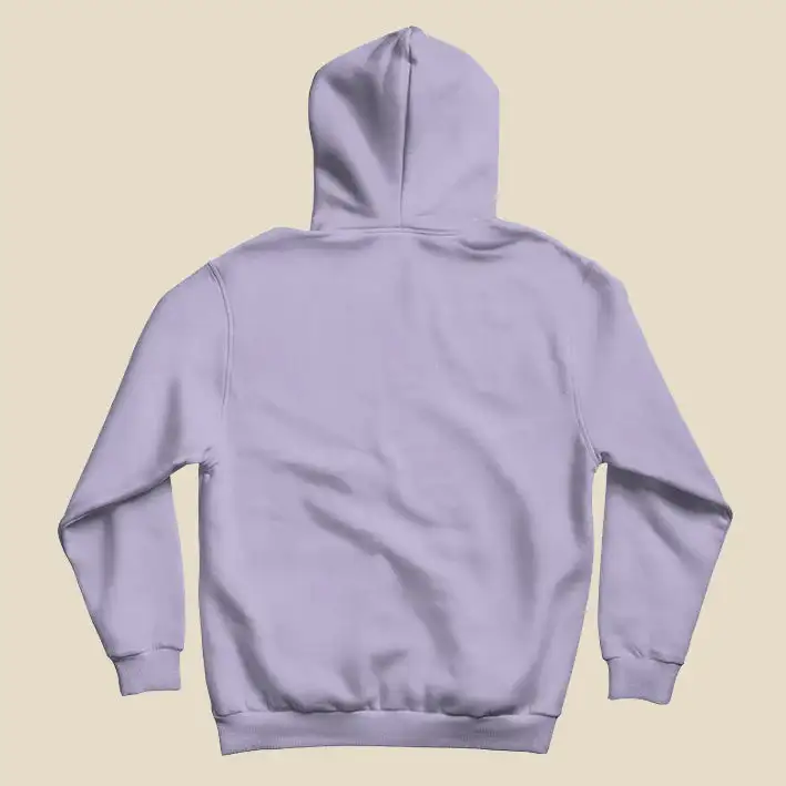 Men Hoodie with Kangaroo Pocket-Lavender - secondary