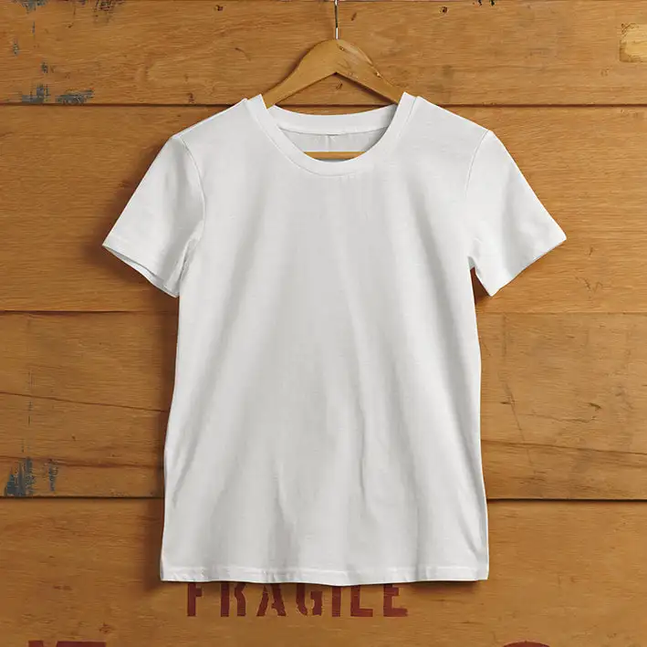 Classic Supima Crew Neck T-Shirts- WHITE - secondary