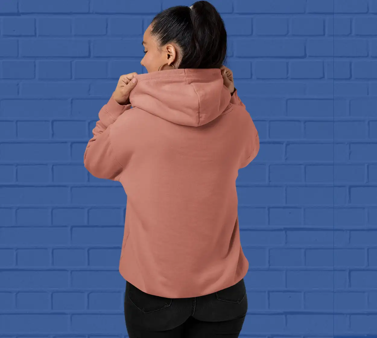 Solid  Coral Hoodie for Women - Premium Quality - secondary