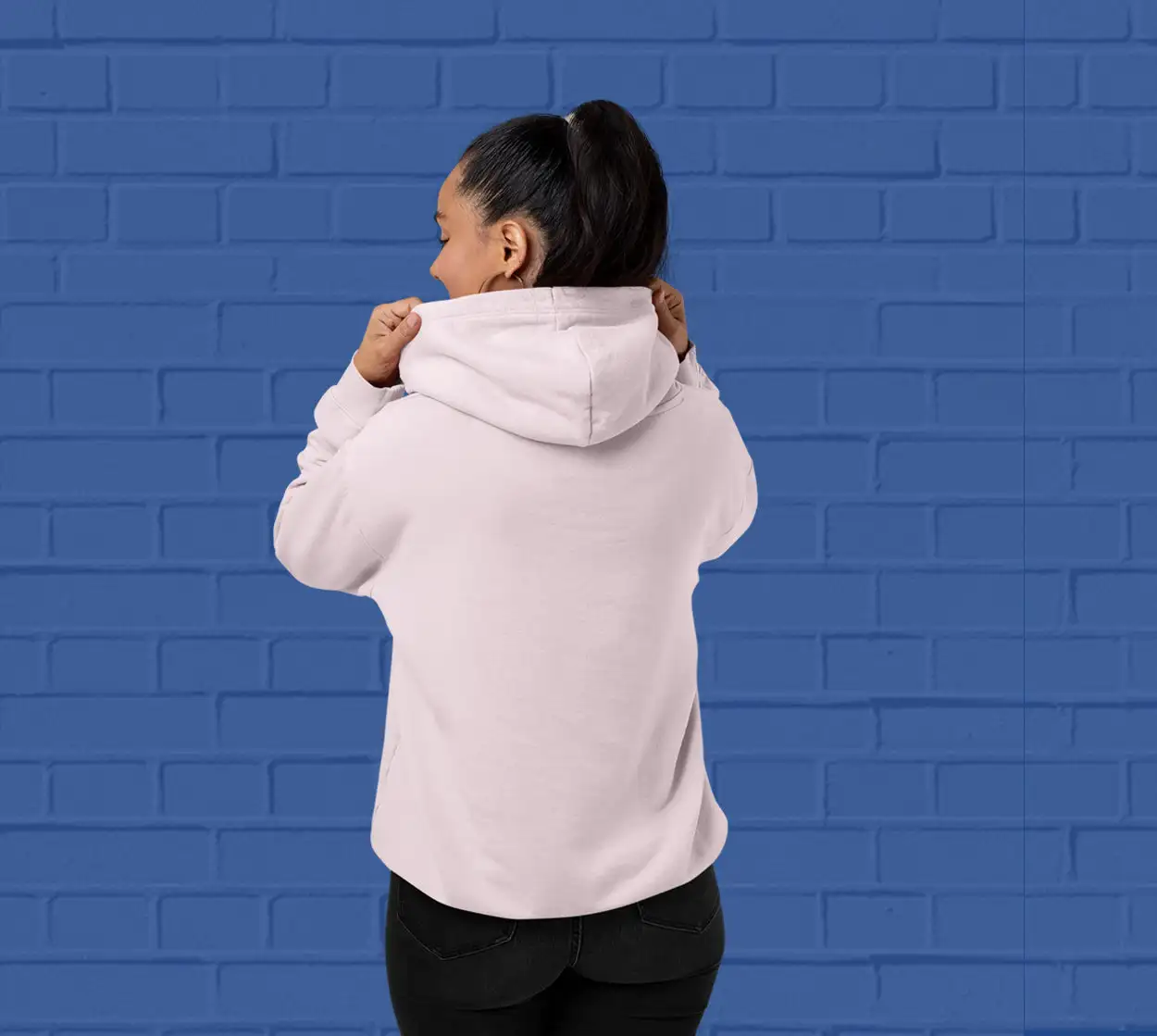 Solid Light pink Hoodie for Women - Premium Quality - secondary