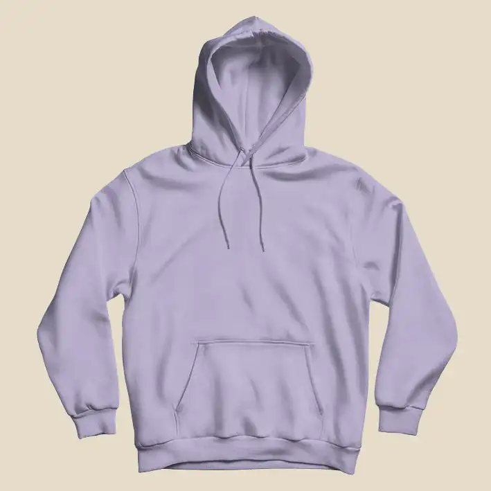 Men Hoodie with Kangaroo Pocket-Lavender