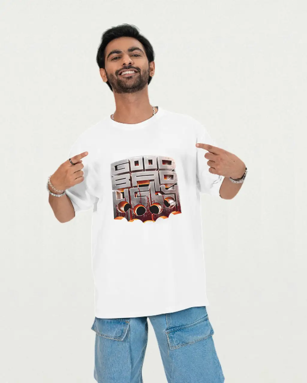 AK GOOD BAD UGLY Title Oversized T-shirt - secondary