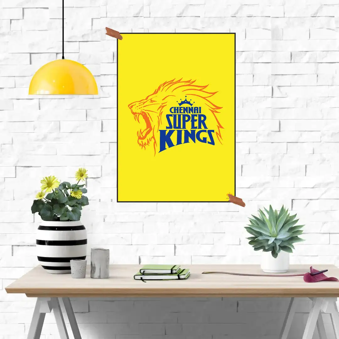 Chennai Super Kings CSK IPL Team 2025 Poster - secondary