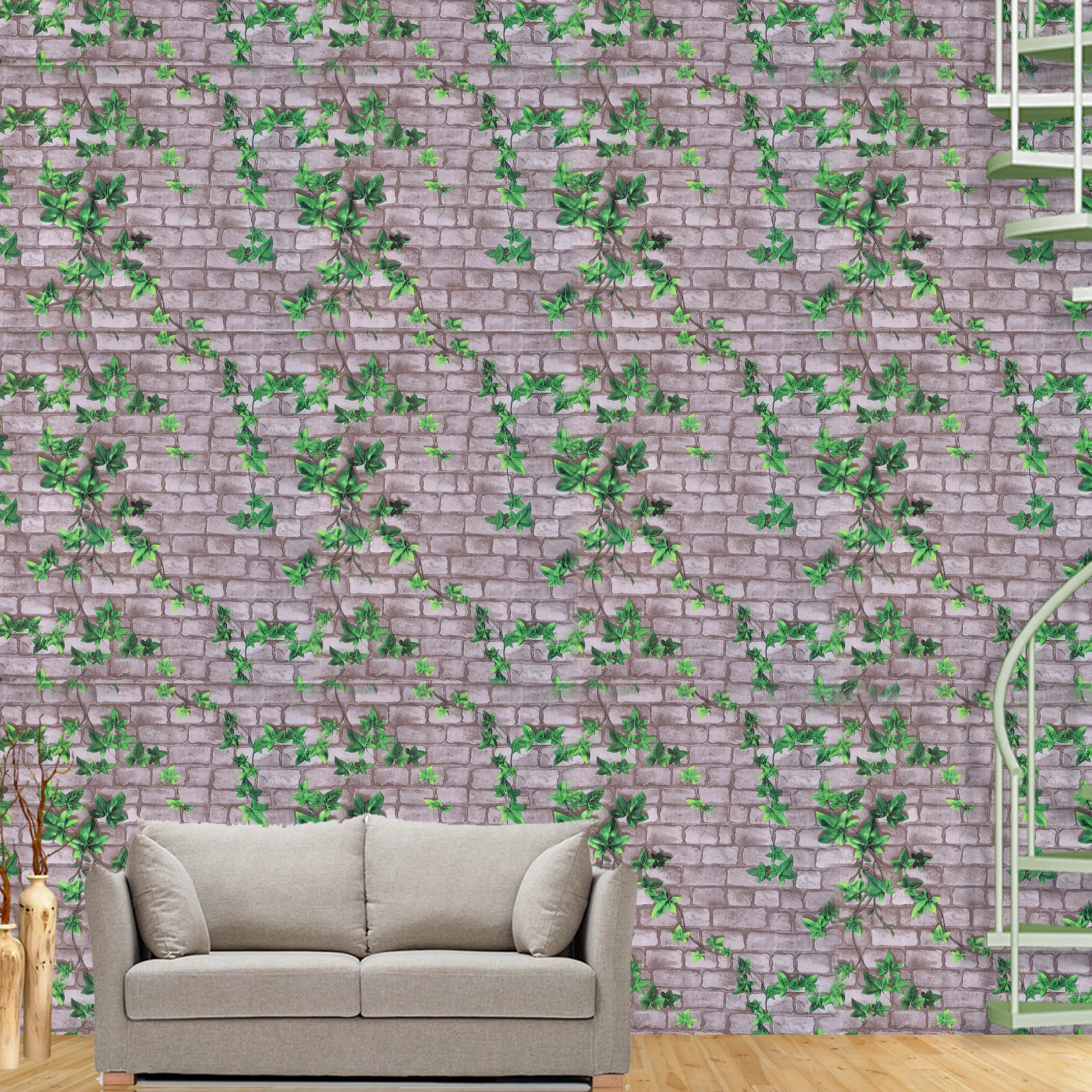 Decorative Nature Multicolor Wallpaper - secondary