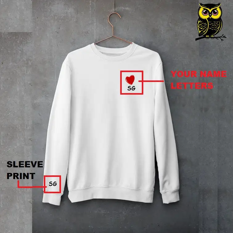 CUSTOM LOVE NAME PRINTED SWEATSHIRTS - secondary