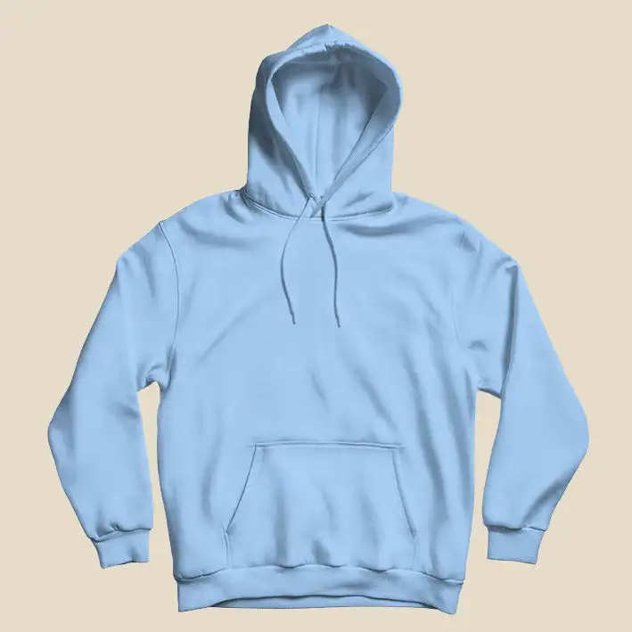 MEN HOODIES - BABY BLUE