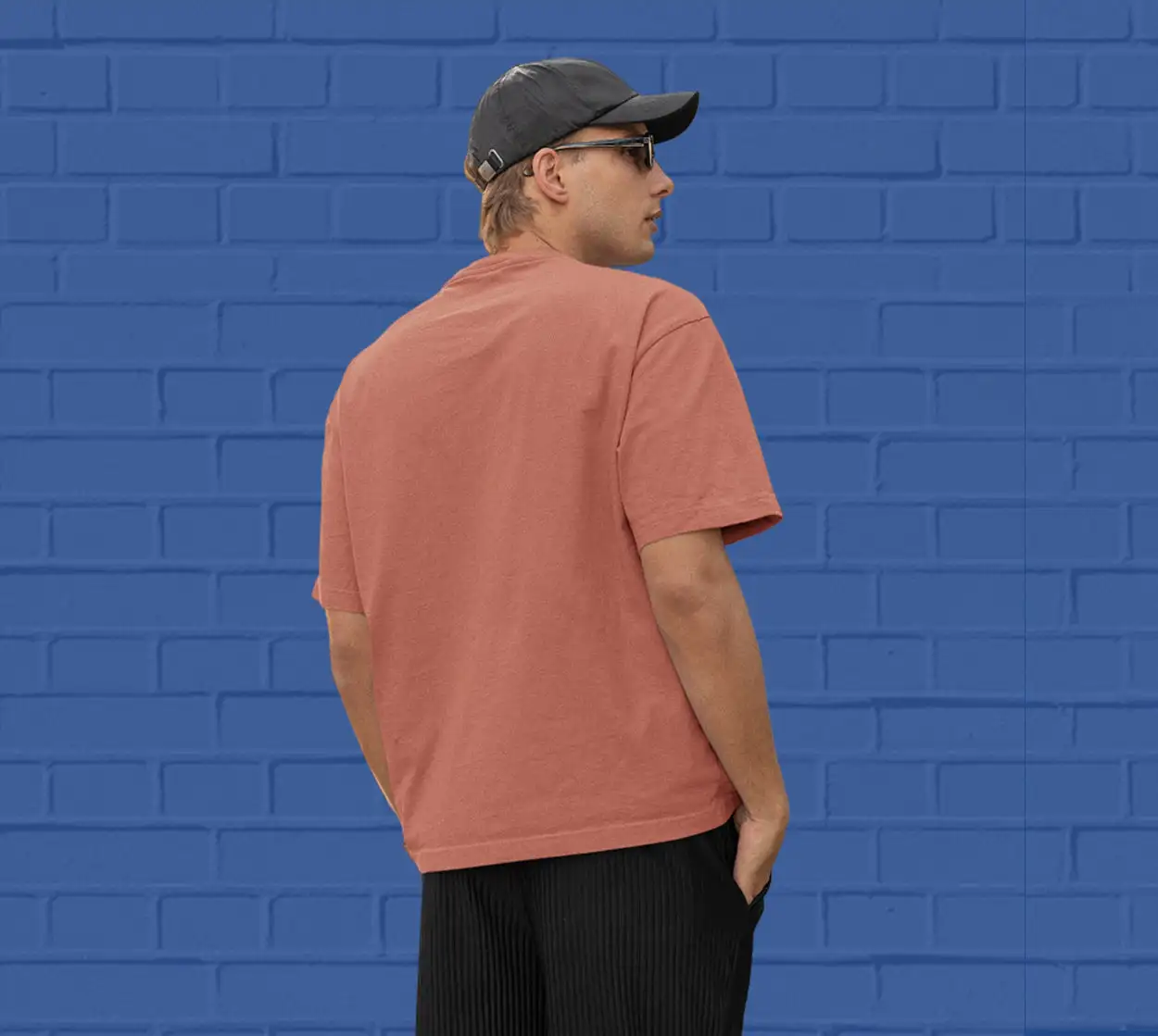 PLAIN OVERSIZED T SHIRTS -Coral 240 GSM - secondary