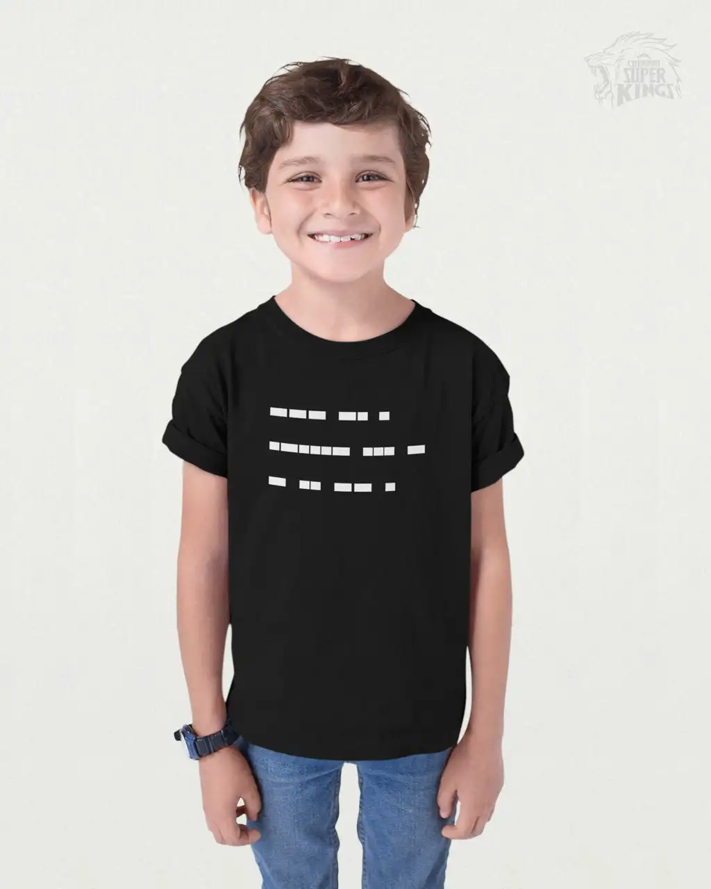 MS Dhoni Morse Code T-Shirt For Kids