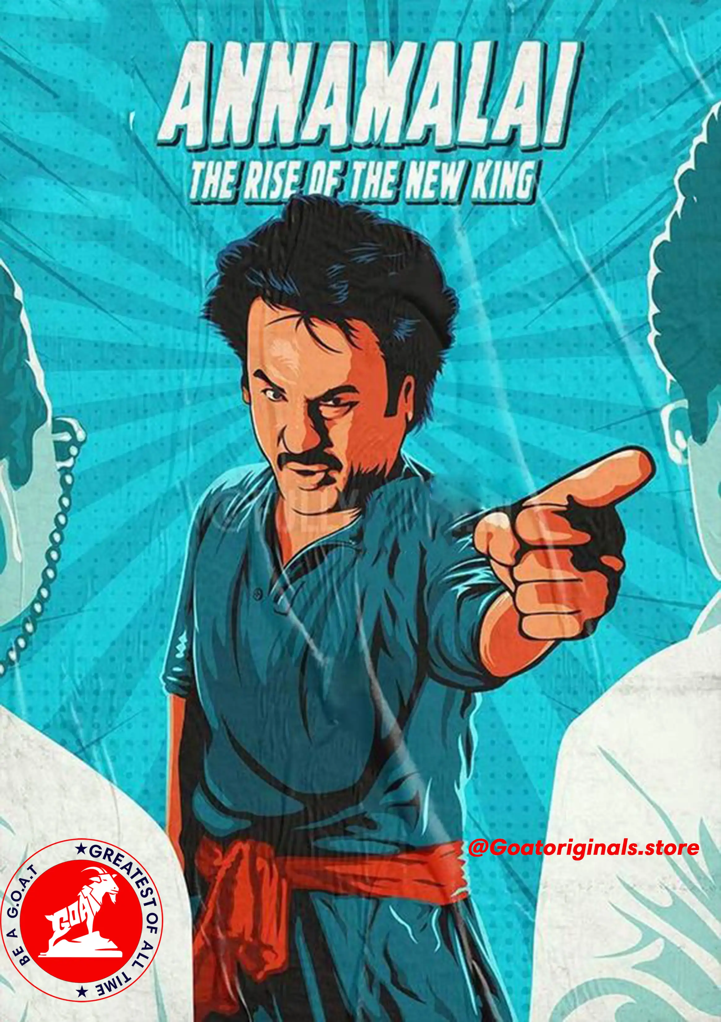 Annamalai - The Rise of the New King Rajini punch Poster - secondary