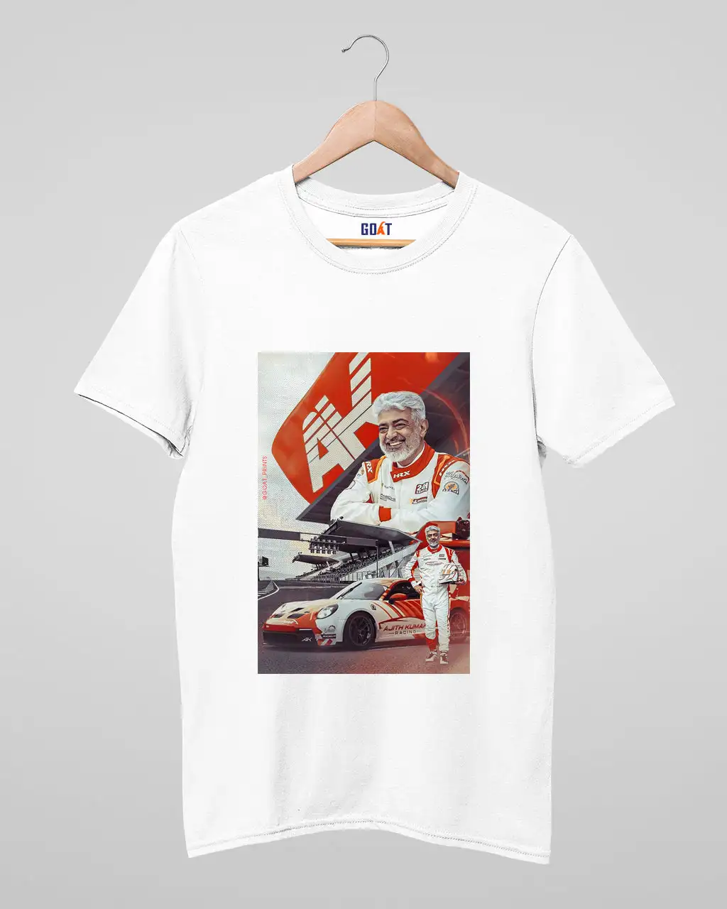 Ajith Kumar Racing Edition T-shirt - Premium White