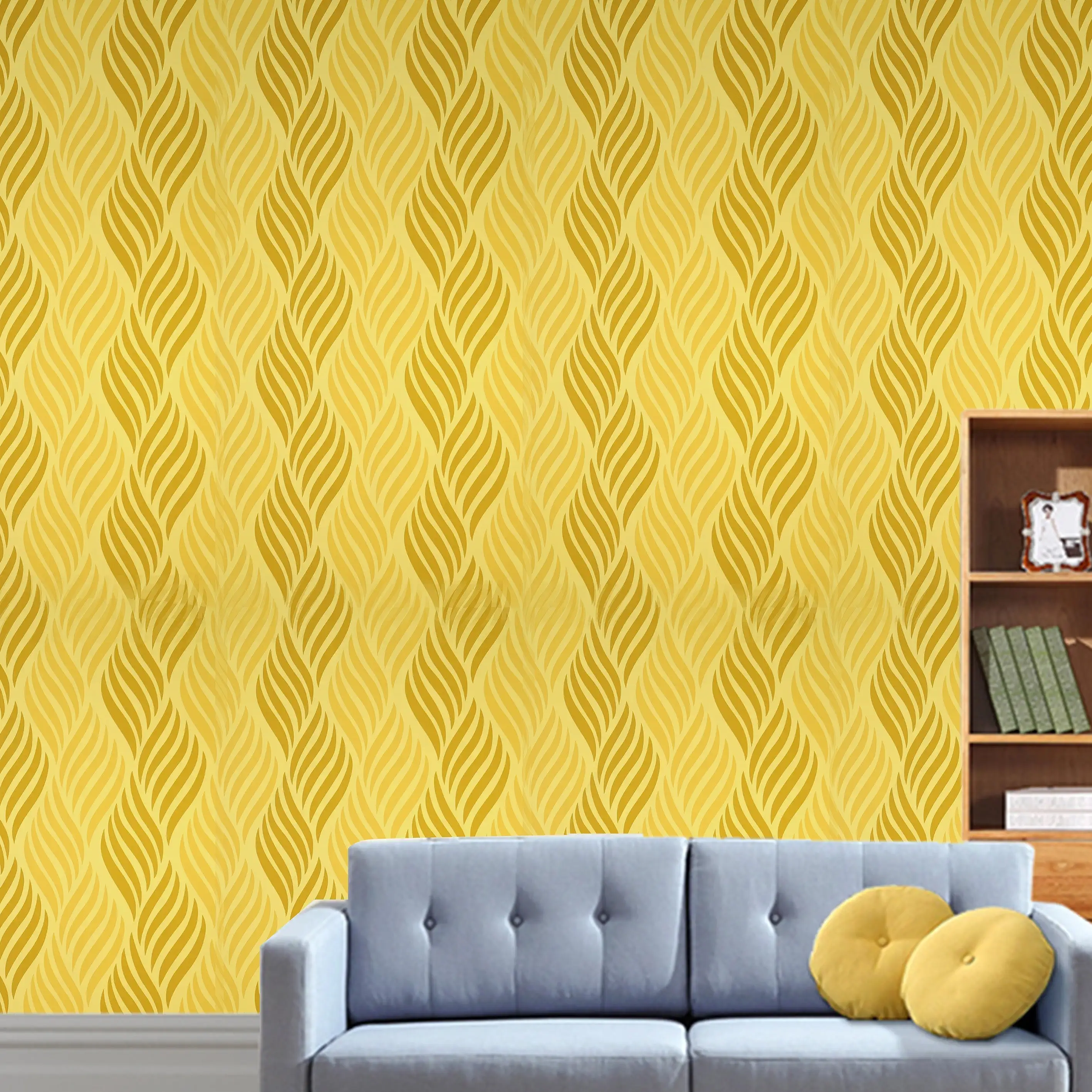 Decorative Yellow Wallpaper - secondary