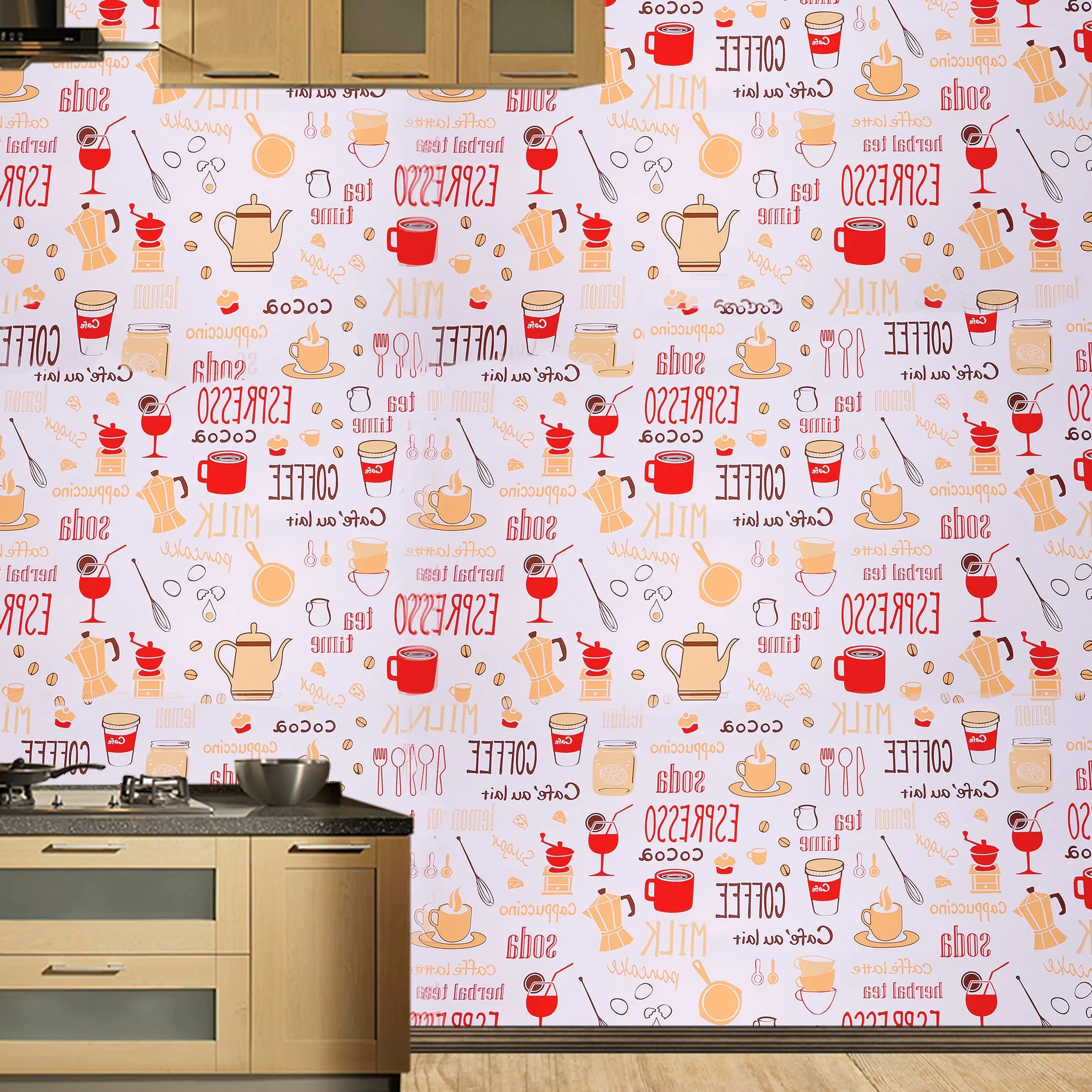 White Base Multicolor Wallpaper - secondary