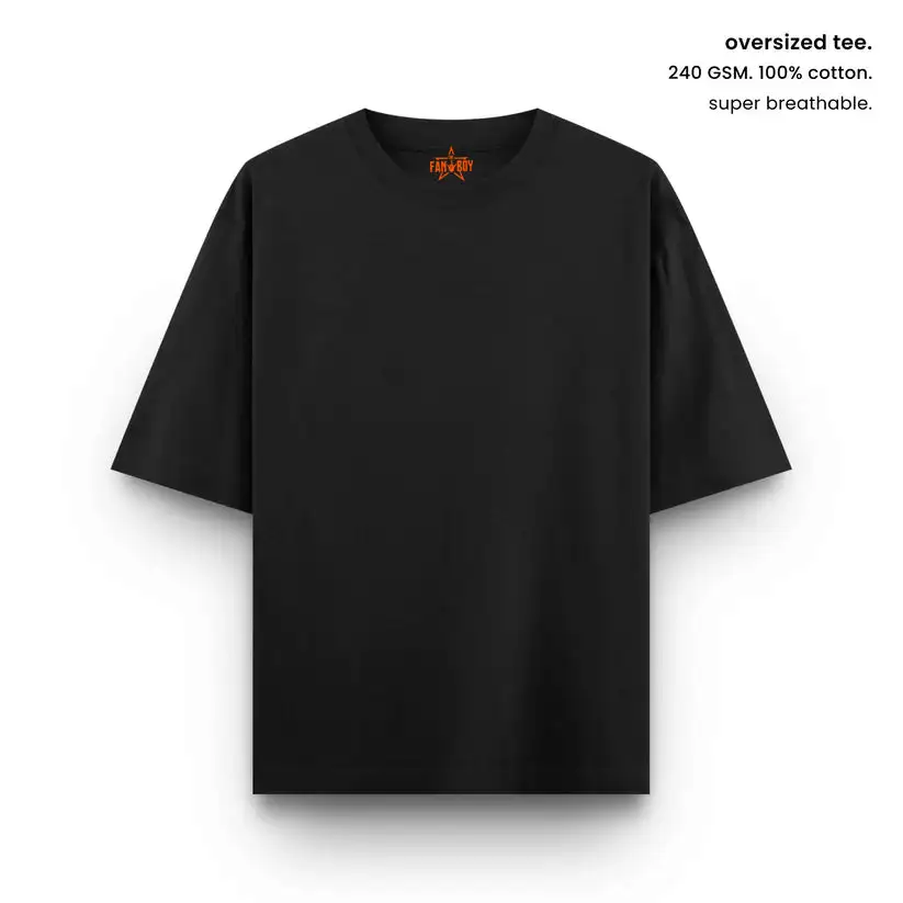 Terry Oversized T-shirt Black - secondary