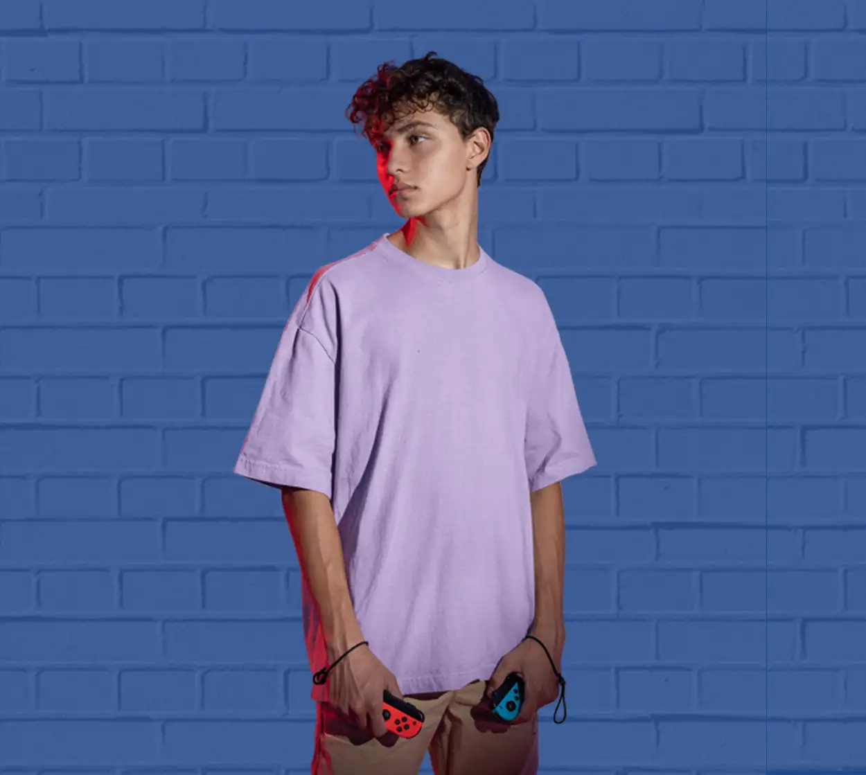 Solid Lavender  Oversized T shirt