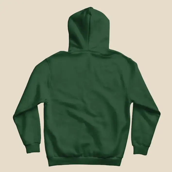 BOTTLE GREEN BASIC HOODIE - UNISEX HOODED SWEATSHIRT - secondary