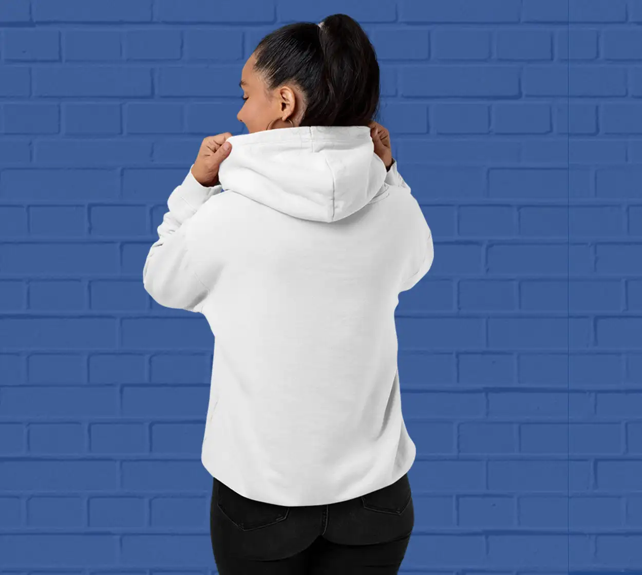 Solid White  Hoodie for Women - Premium Quality - secondary