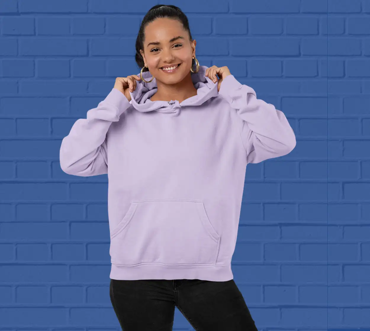 Solid  Lavender Hoodie for Women - Premium Quality