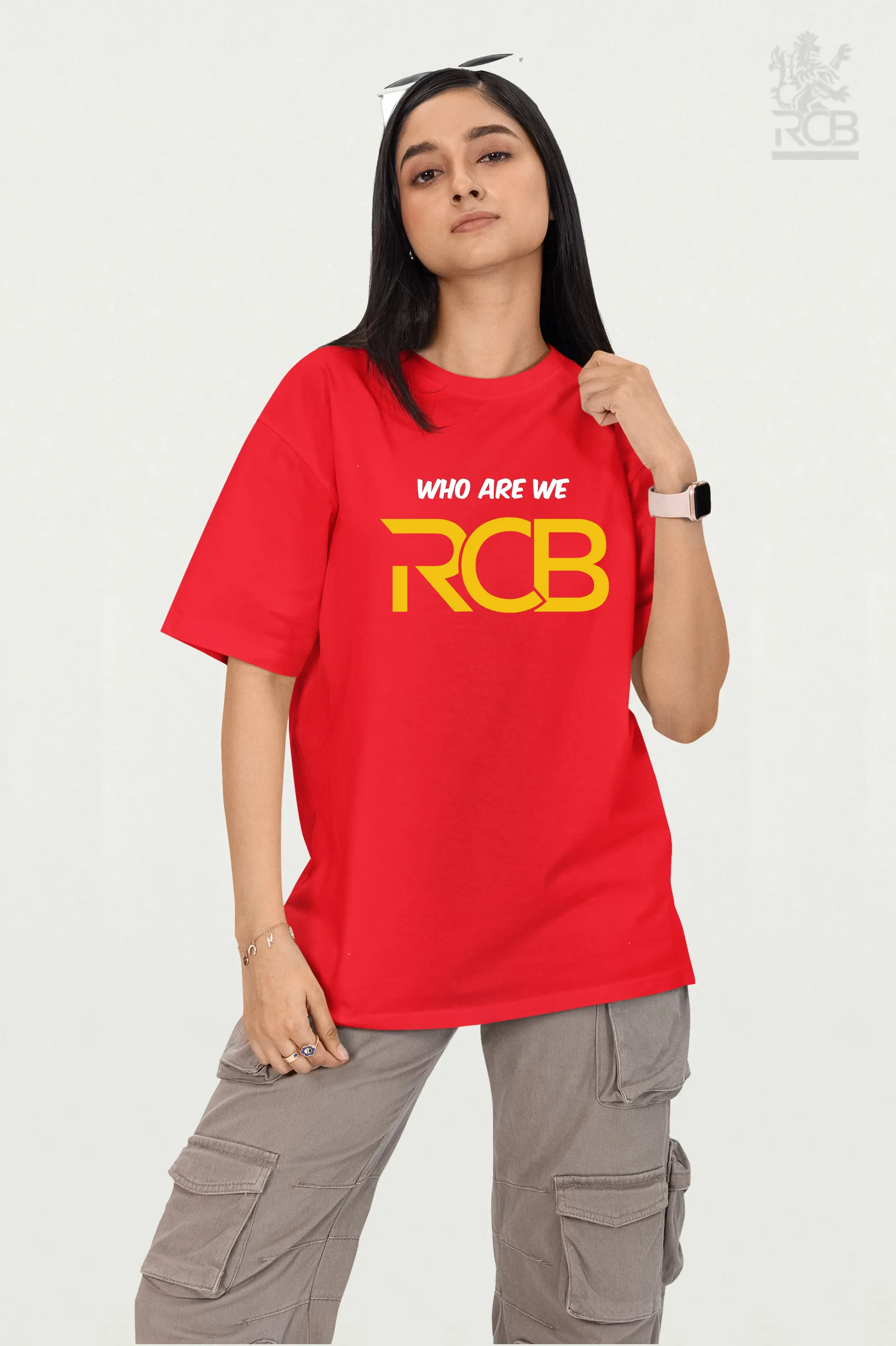 WHO ARE WE - RCB FAN T SHIRT