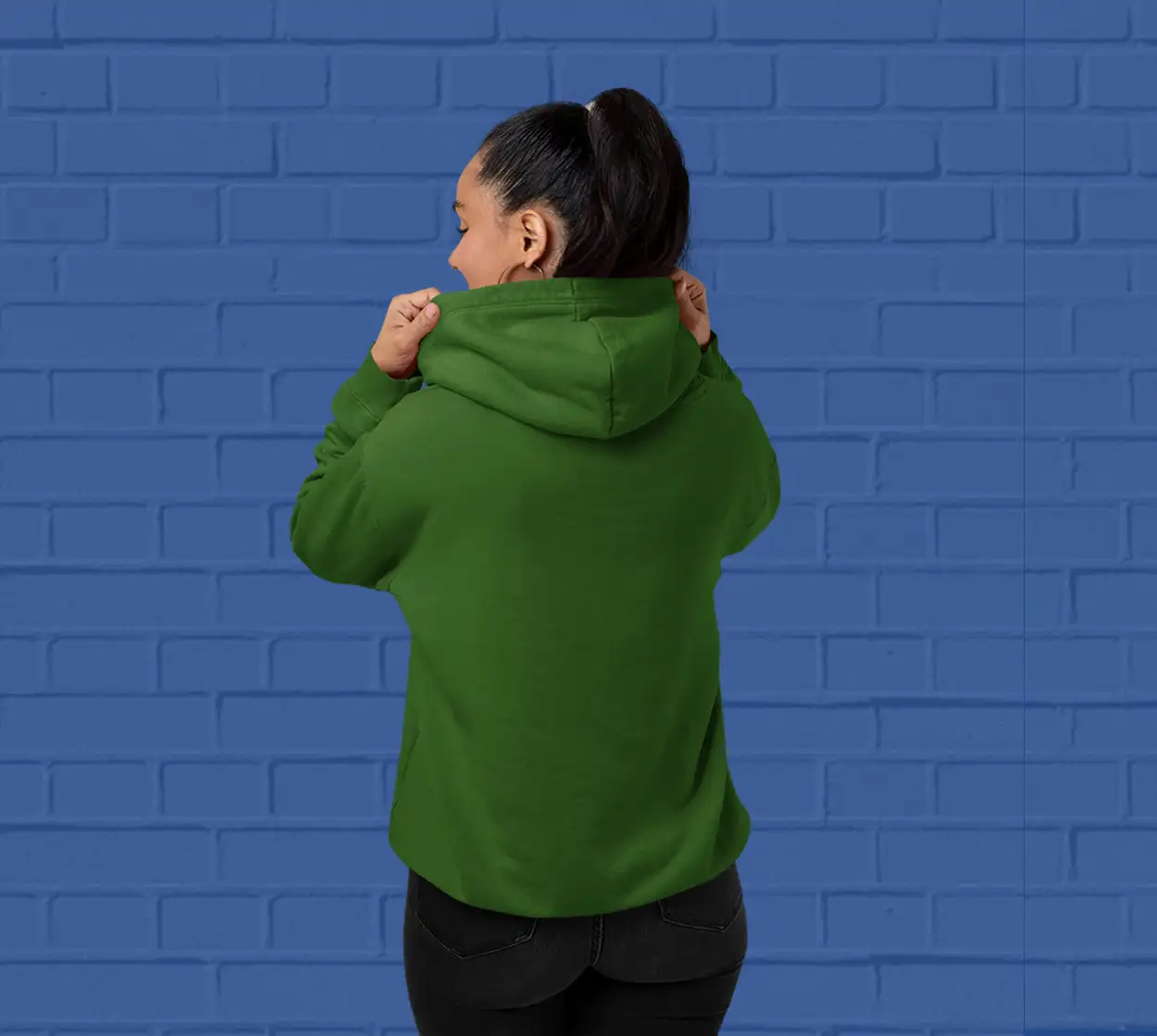 Solid Green Hoodie for Women - Premium Quality - secondary