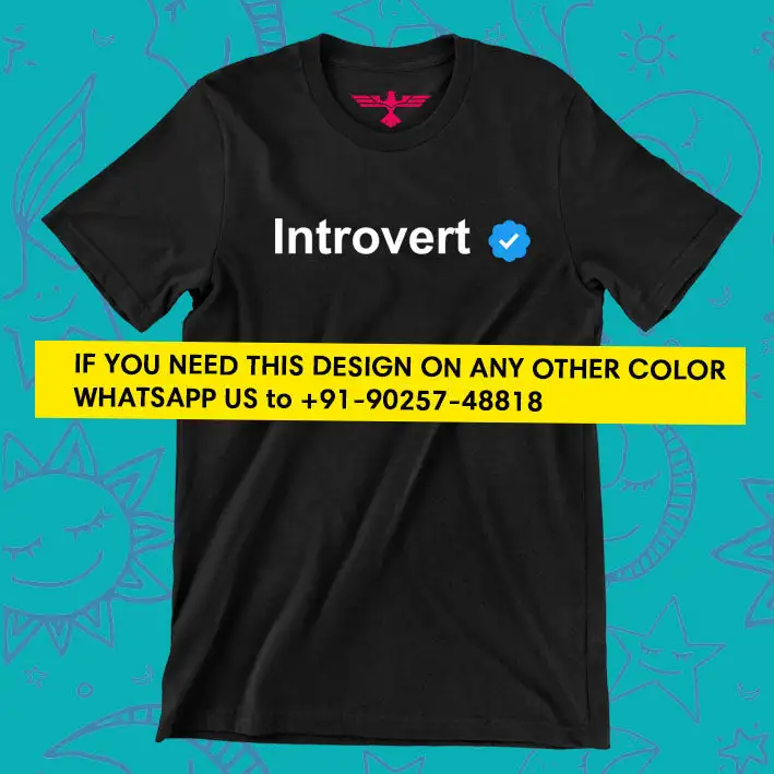 Introvert t Shirt - verified t shirt - secondary