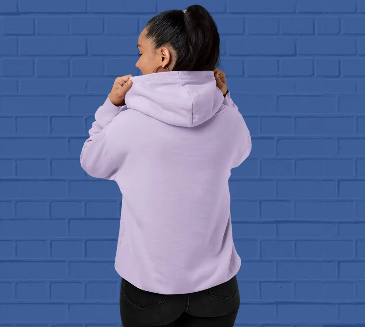 Solid  Lavender Hoodie for Women - Premium Quality - secondary