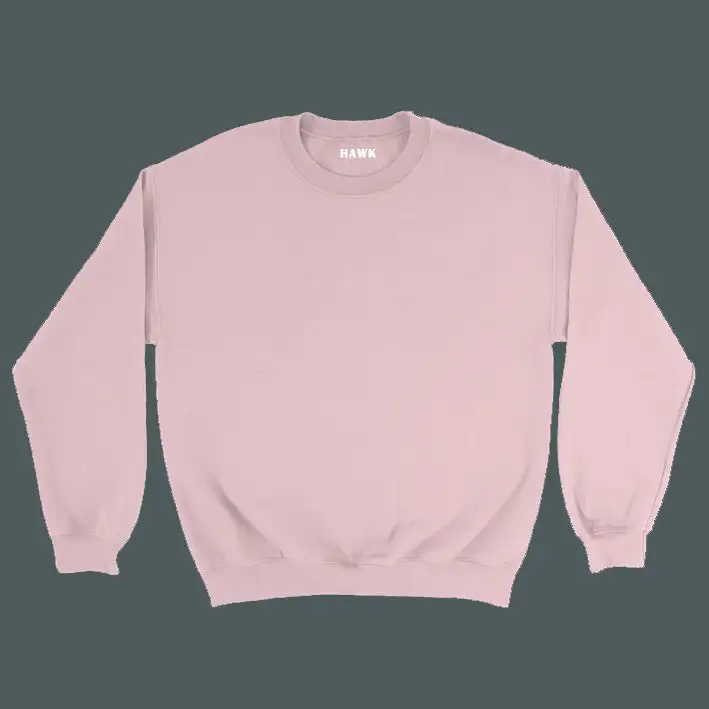 PLAIN UNISEX SWEATSHIRT -LIGHT PINK