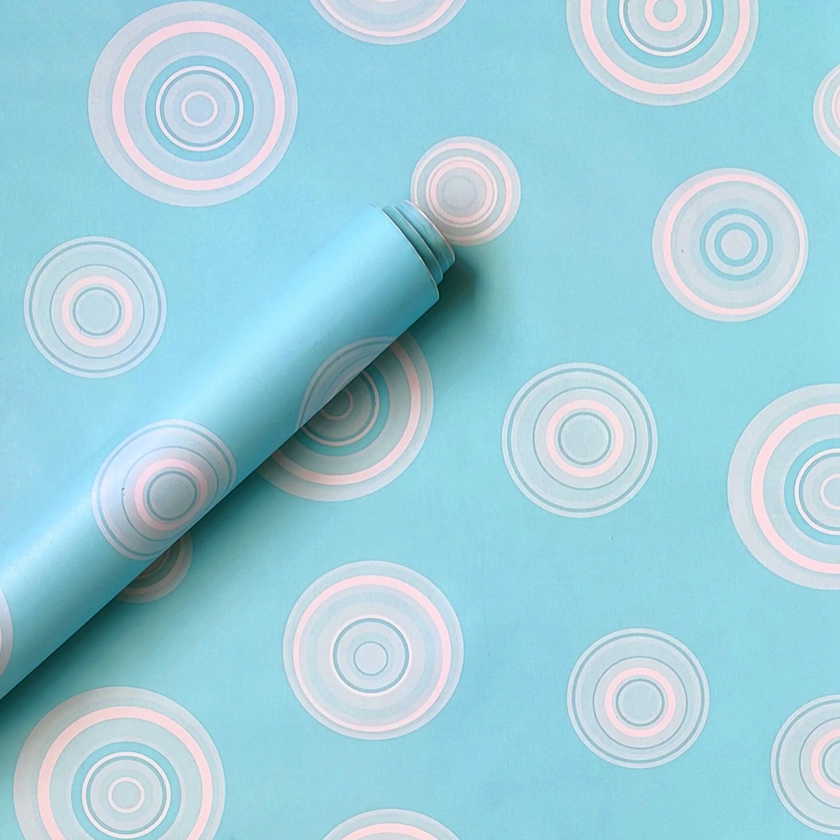 Decorative Sky Blue Wallpaper