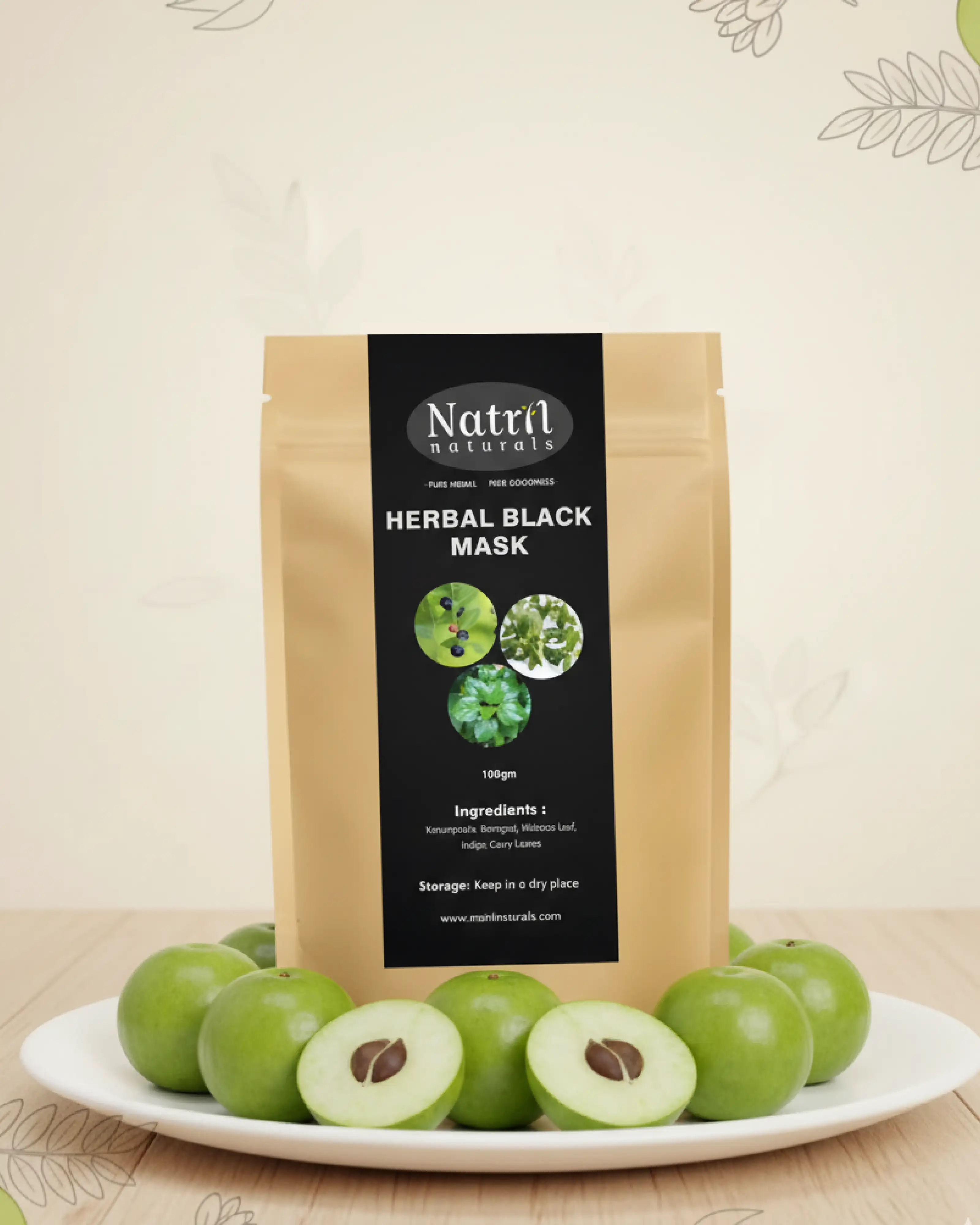 HERBAL BLACK MASK(100 g)