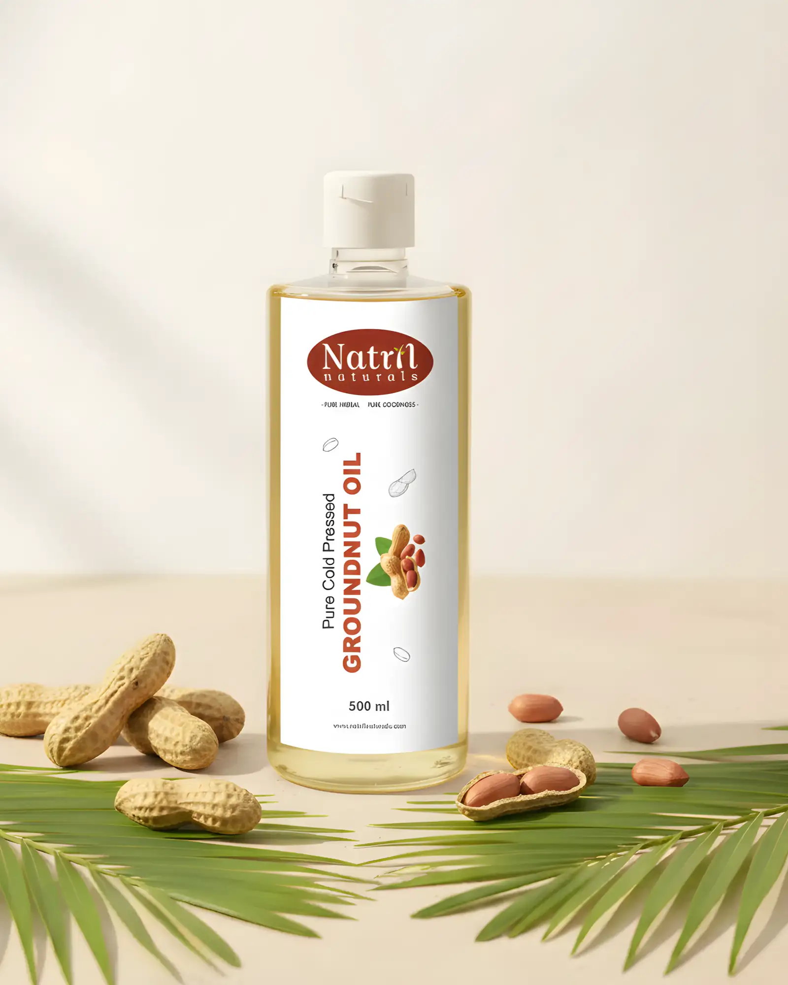 PURE GROUNDNUT OIL(500ml)