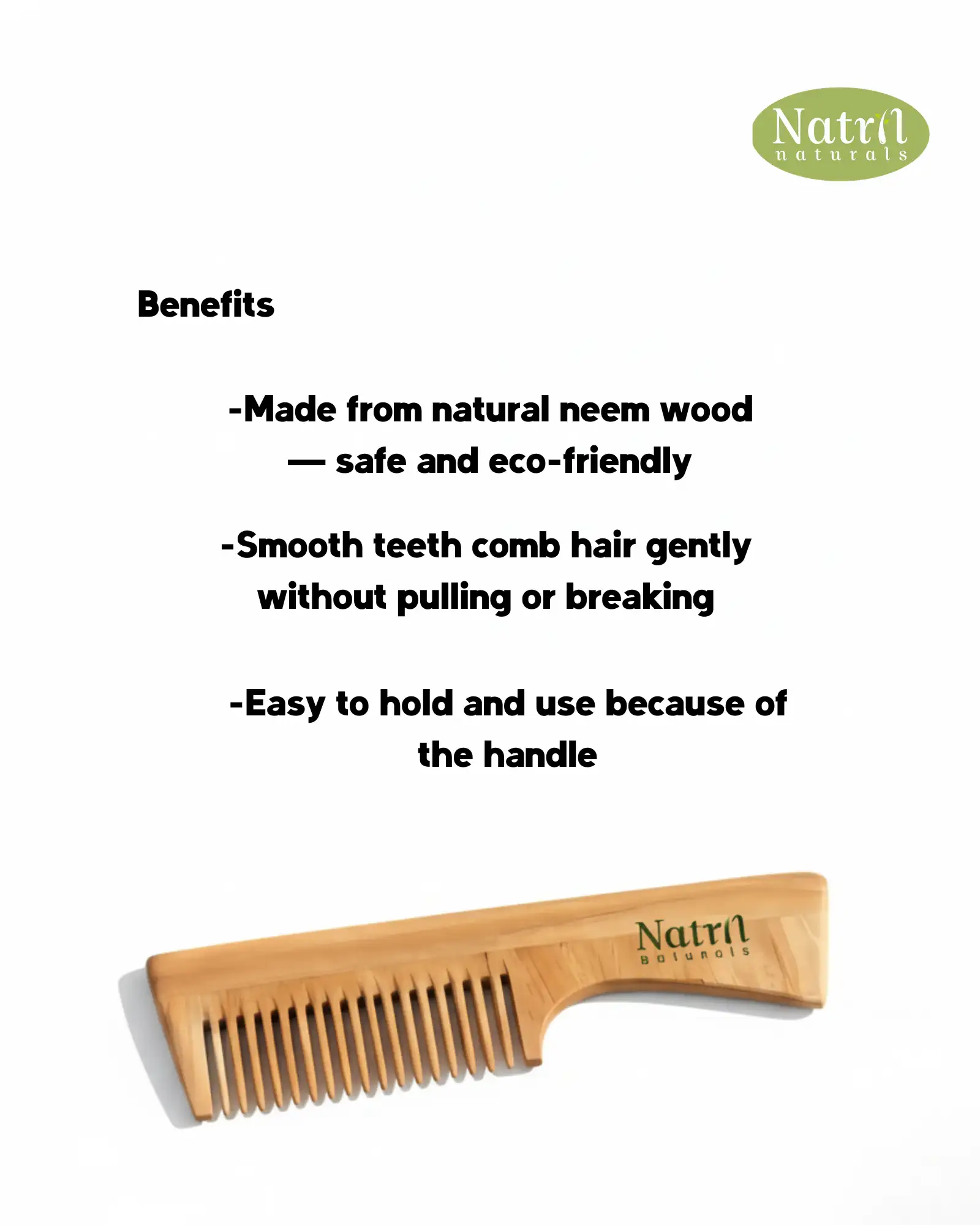 NEEM COMB WITH HANDLE - secondary