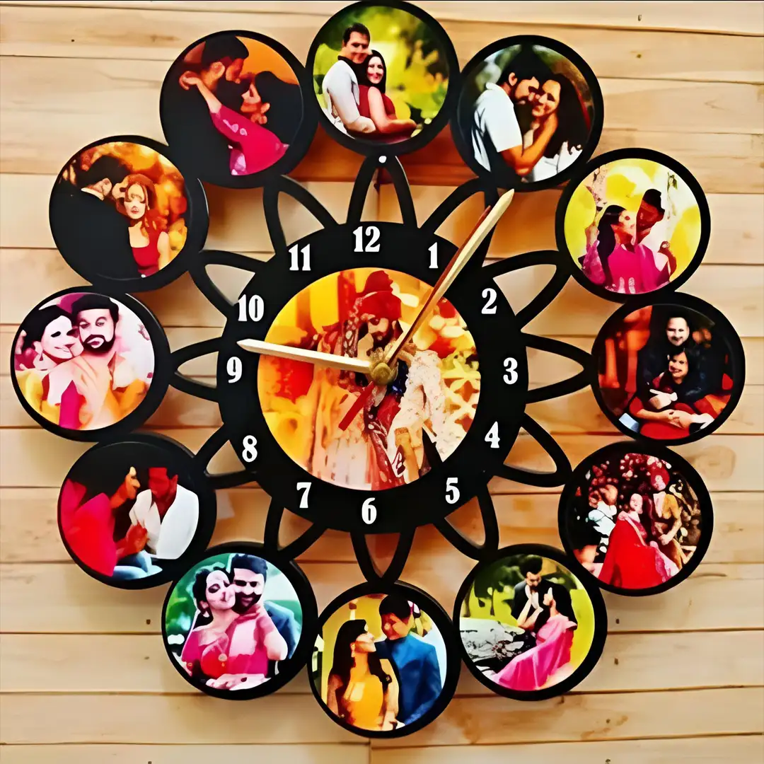 Customized Wooden Wall Clock Model 1Sakthigroupz